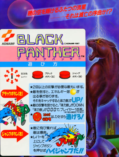 Black Panther Arcade Game Cover